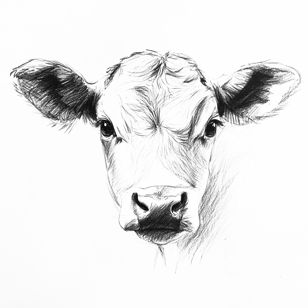 Illustration tête veau