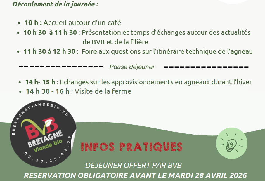 Informations réunion agneau